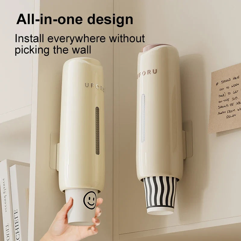 Home Perforation-free Water Dispenser Cup Extractor Wall-mounted