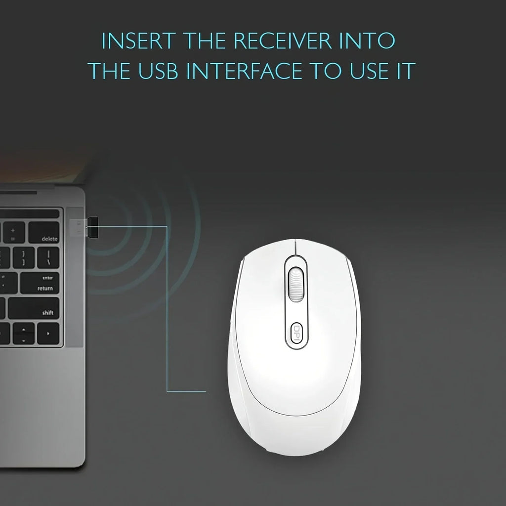 Dual-mode Wireless Mouse BT Ergonomic Optical Computer USB Mice