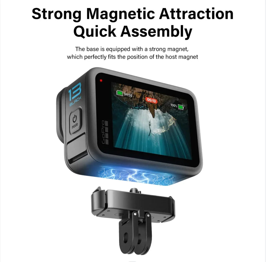 GoPro Hero 13 Metal Magnetic Quick Release Mount Adapter