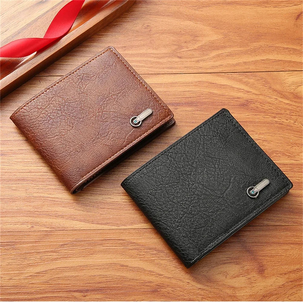 Men Wallet Vintage Women Wallets Men's Backpack Short Shoulder Bag