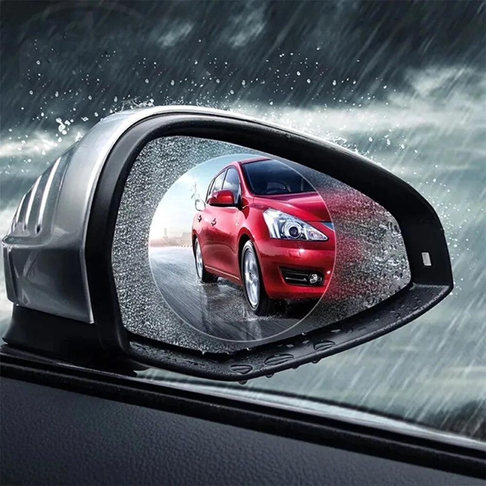 2-Pack Car Rearview Mirror Anti-Fog Waterproof Protective Film