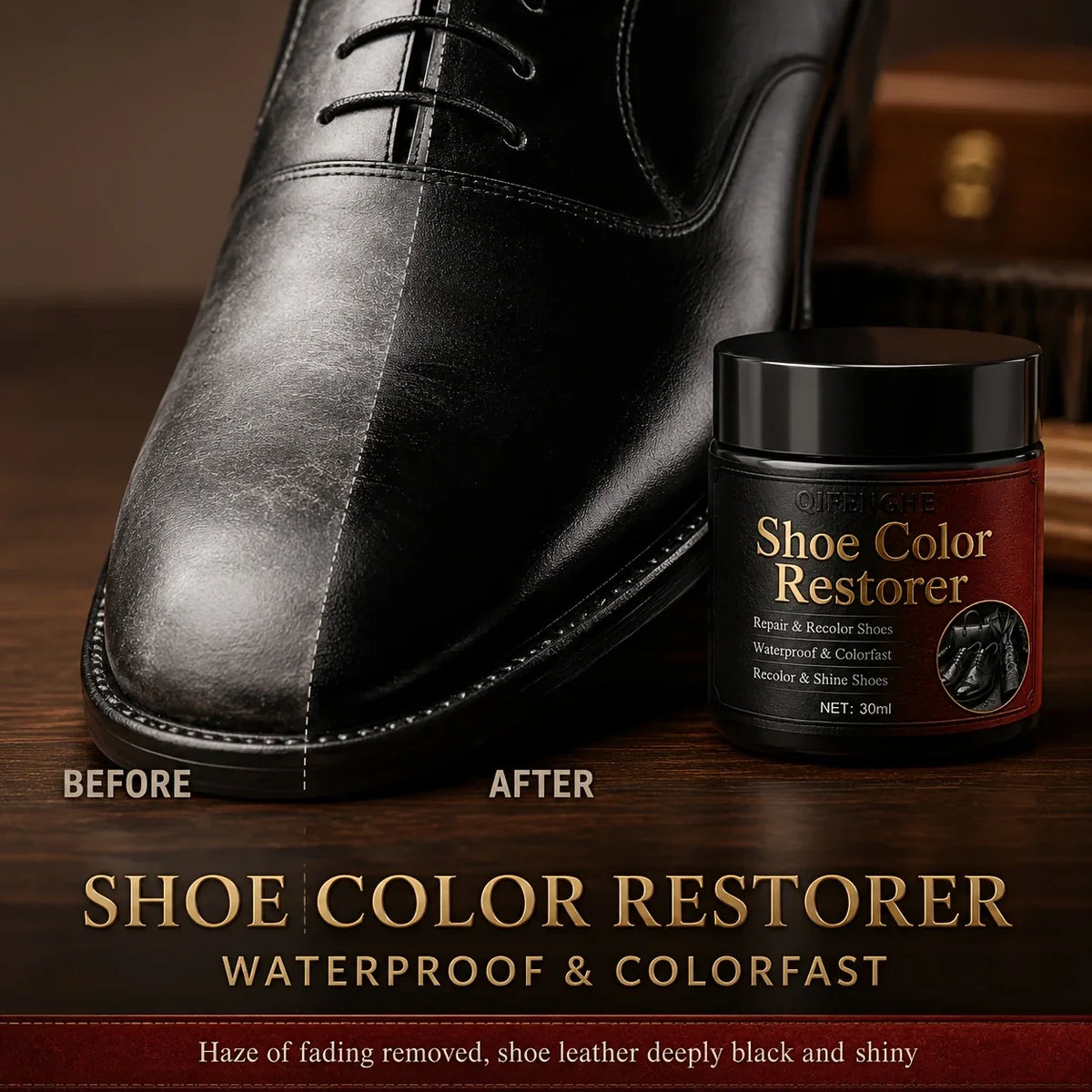 Shoe Leather Scratch Remover & Color Restorer Balm