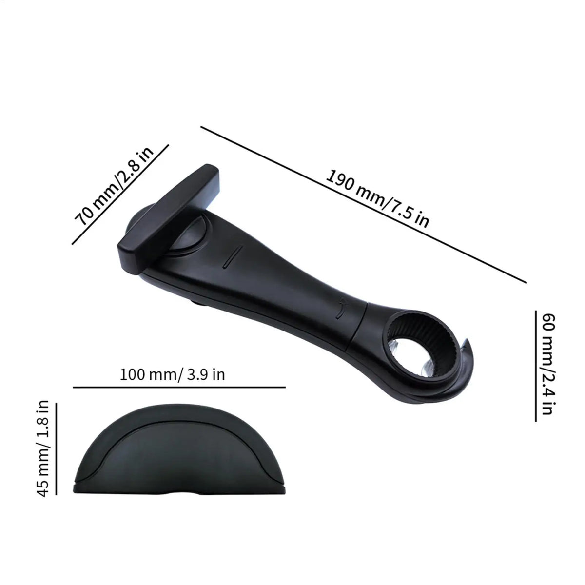4-in-1 Manual Can Opener with Anti-Slip Ergonomic Handle