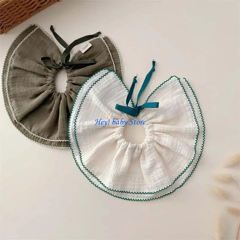 2-Pack Cotton Baby Bibs | Newborn Drool & Burp Cloths