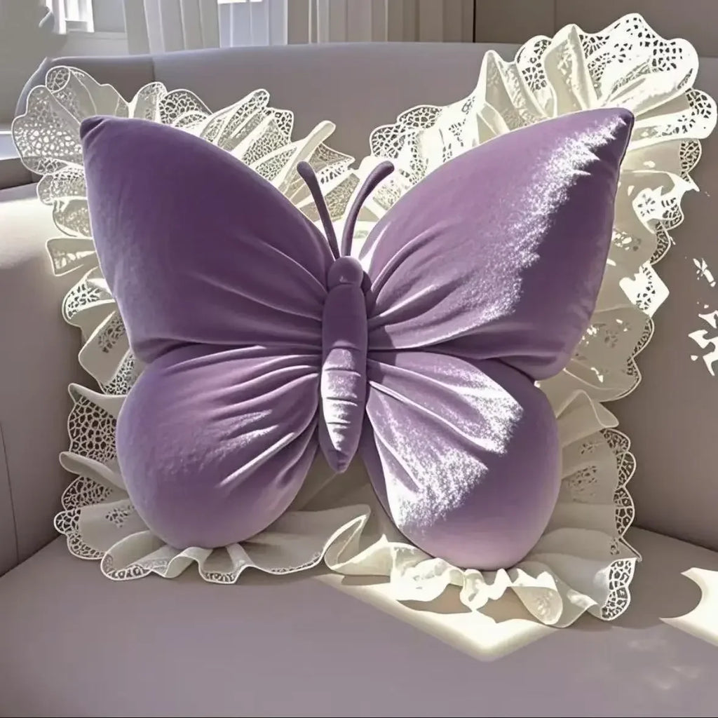 Princess Butterfly Bow Cushion | Decorative Sofa & Office Pillow
