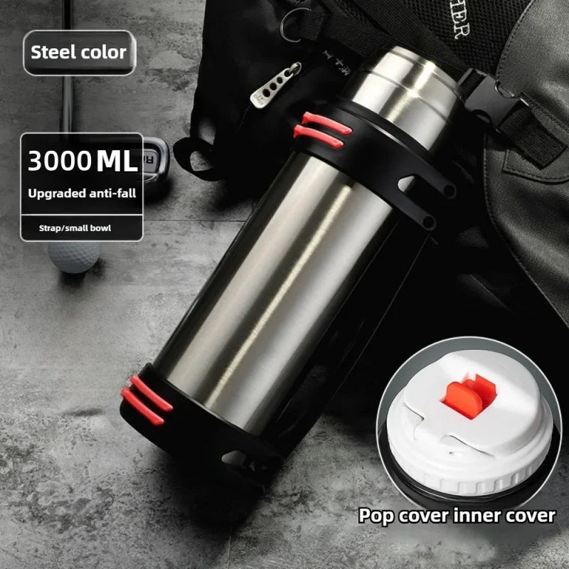Large Stainless Steel Vacuum Insulated Thermos Flask | 1L+