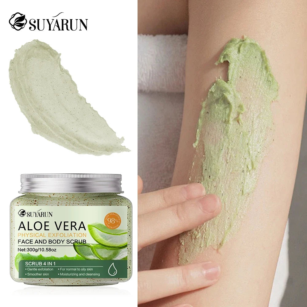 SUYARUN Aloe Vera Exfoliating Scrub – Face & Body 300g