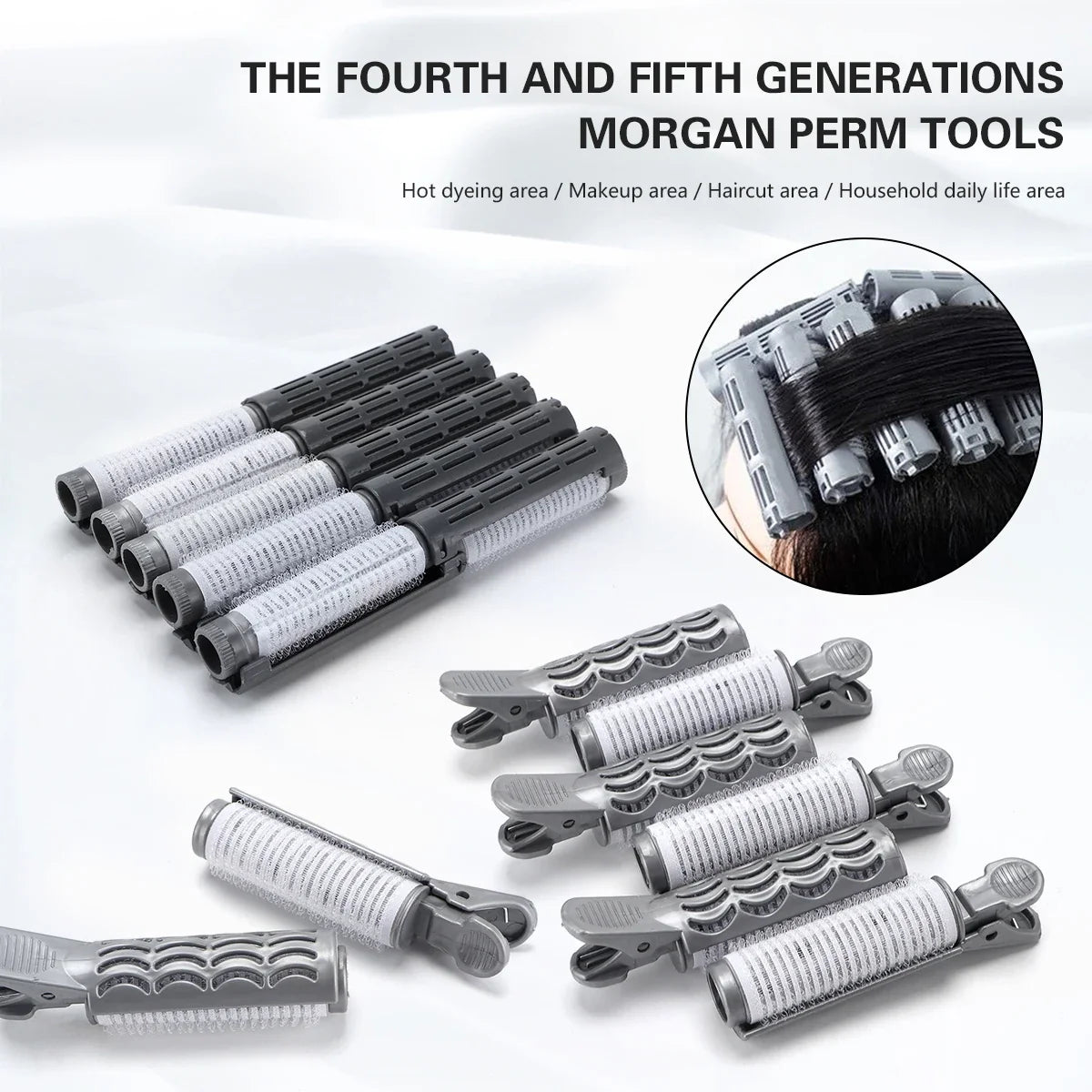 No-Heat Perm Rods | Non-Slip Hair Curler Clips for All Hair