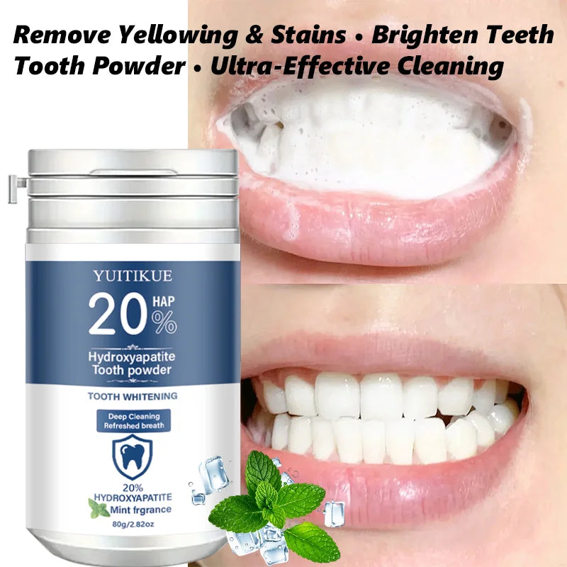 Hydroxyapatite Tooth Powder – Mint Deep Cleansing White Teeth