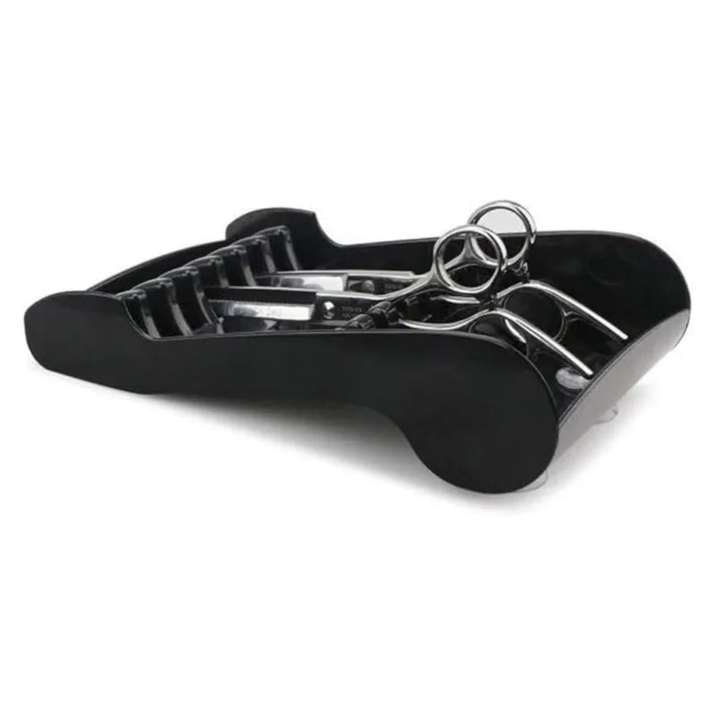 Salon Scissors Holder Tray | 6-Slot Barber Shears Organizer