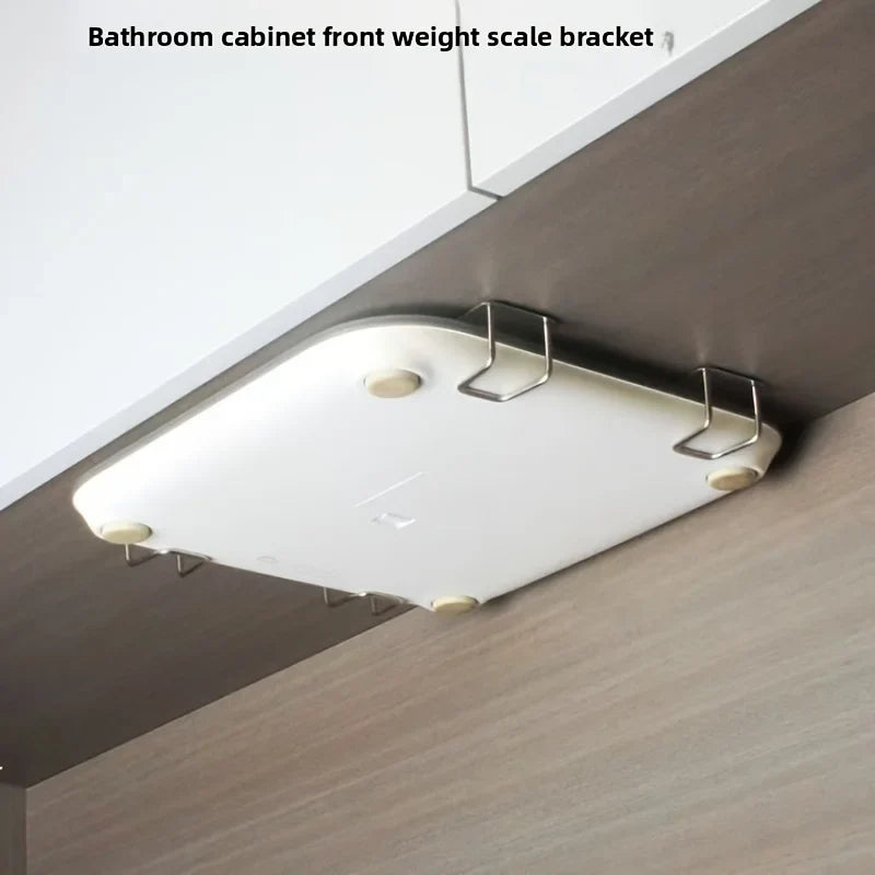 Wall-Mounted Weight Scale Holder | Stainless Steel Bracket