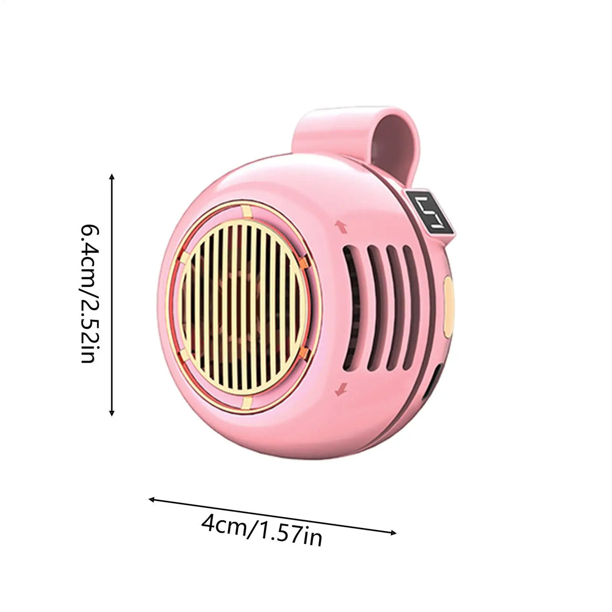 Clip-On Bladeless Fan – 360° Rechargeable Portable Mini Fan