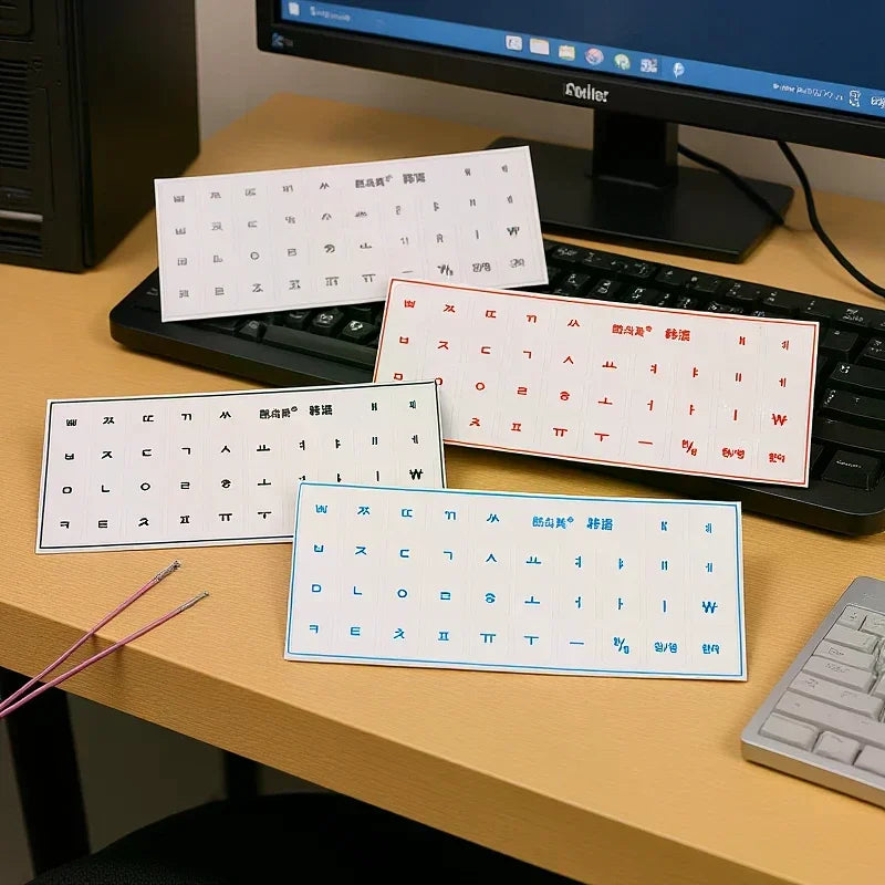 Korean Language Tear-off Film Keyboard Sticker Desktop Laptop Key