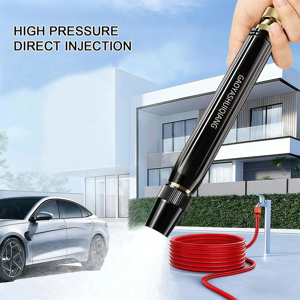High-Pressure Car Wash & Garden Hose Spray Nozzle