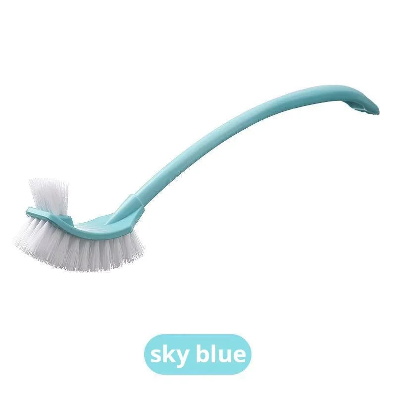 Brosse De Toilette Double T Te Manche Long Pour Nettoyage Salle Bains