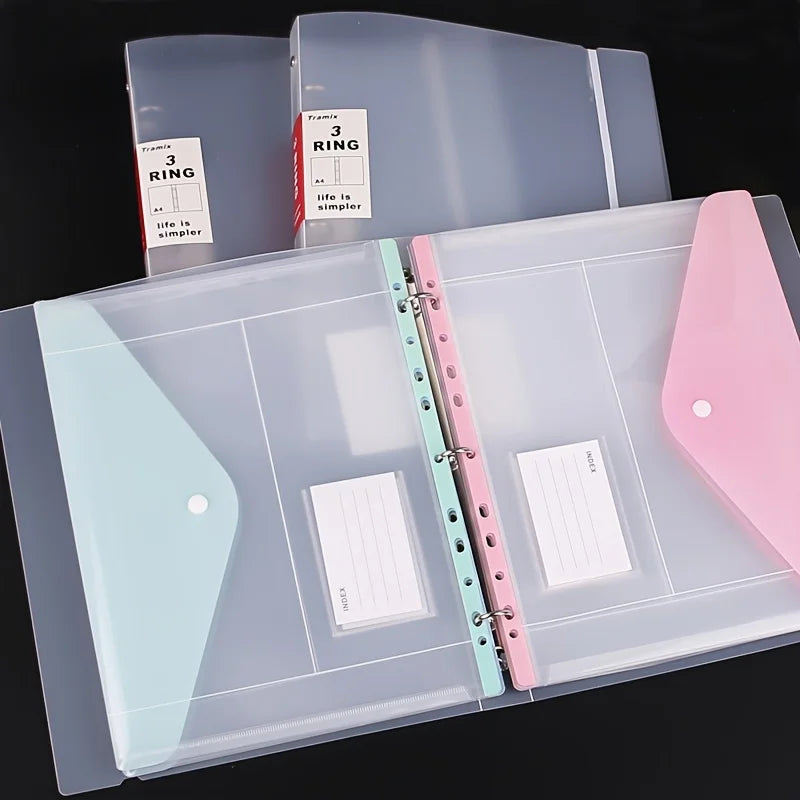 6-Pack Expandable Binder Pockets | 11-Hole Side-Opening Folders