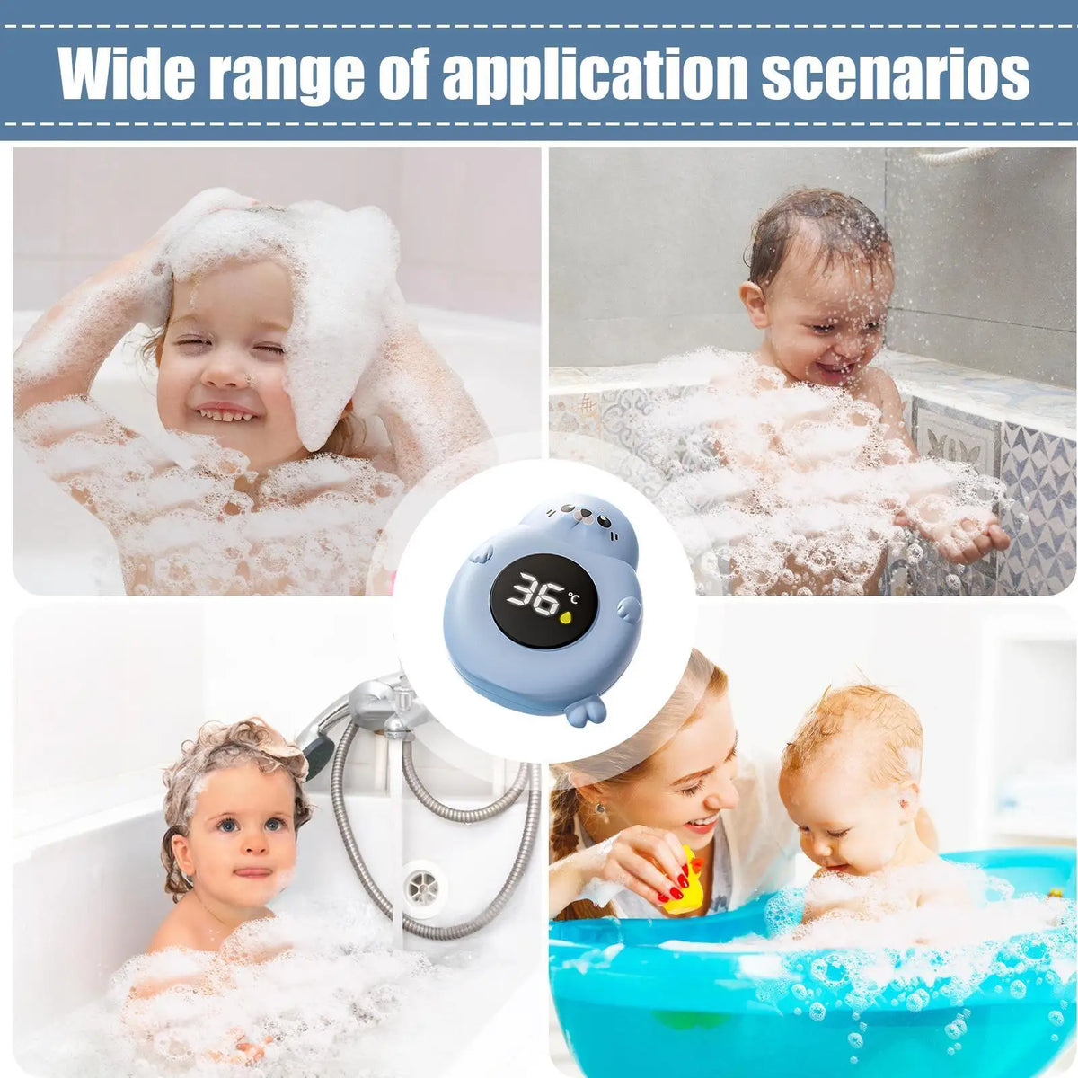 Baby Bath Thermometer Floating LED Digital Water Temp Monitor