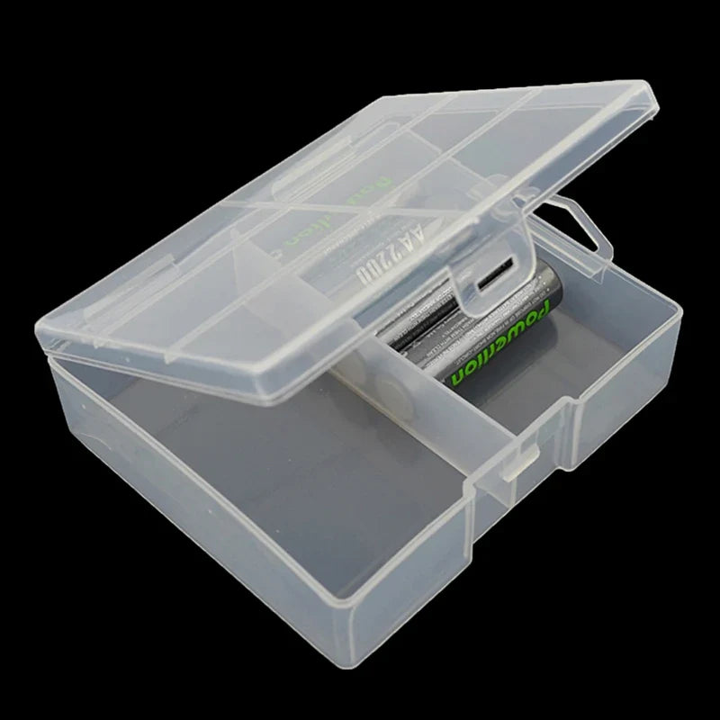 Transparent 18650 Battery Storage Box | Clear Plastic Organizer