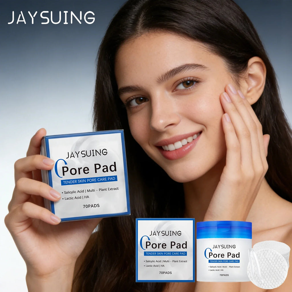 Jaysuing Hyaluronic Acid Exfoliating Cotton Pads 70pc