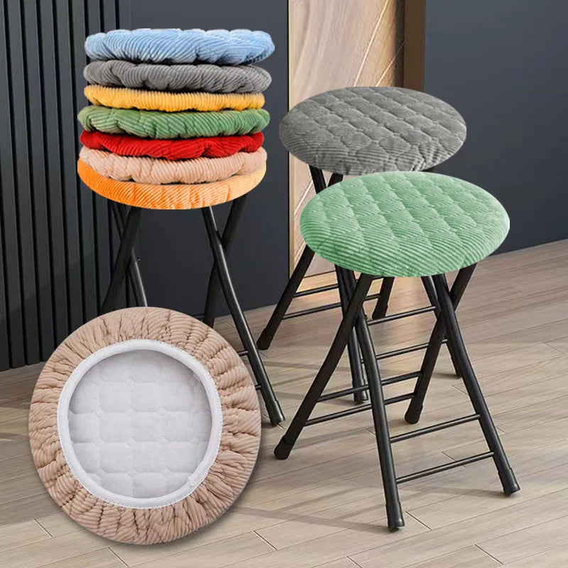 Thick Soft Round Stool Covers Elastic Seat Cushions Wood Iron 25