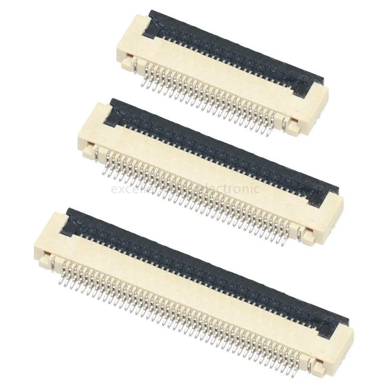FFC FPC Connector 6 8 10 12 14 16 20 24 30 34 40 50 Pin Flip Ribbon