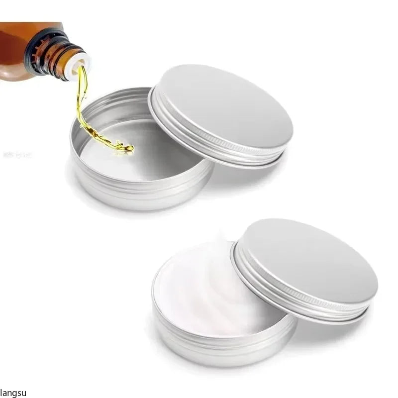 10-Pack Aluminum Tins 100g Screw-Top Lids – Empty Storage Jars