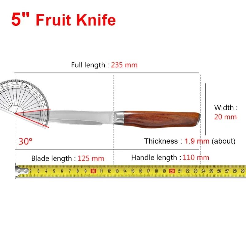 InLeung Kitchen Knife – Stainless Steel Fruit & Meat Slicer