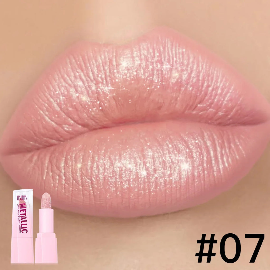 USHAS Pearlescent Matte Lipstick – Waterproof & Non-Stick