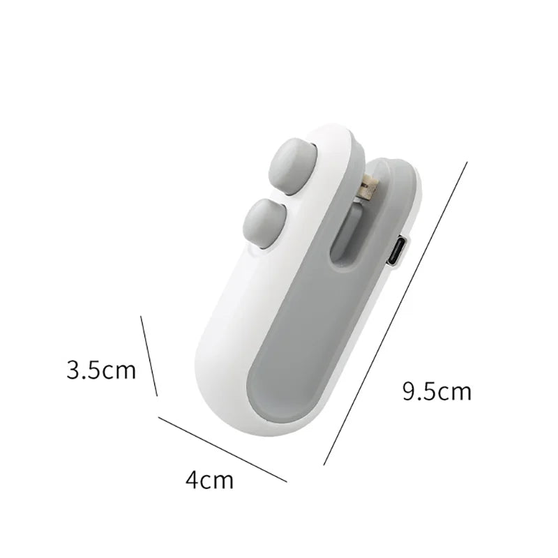 2-in-1 Portable Mini Heat Sealer – Rechargeable Bag Sealer