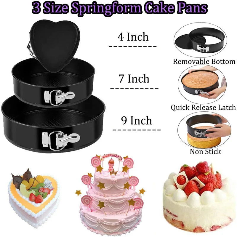 492-Piece Cake Decorating Kit – Turntable, Tips & Tools
