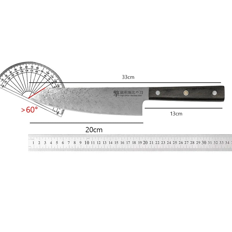 Damascus Kitchen Knife – Japanese Stainless Steel Petty Knife