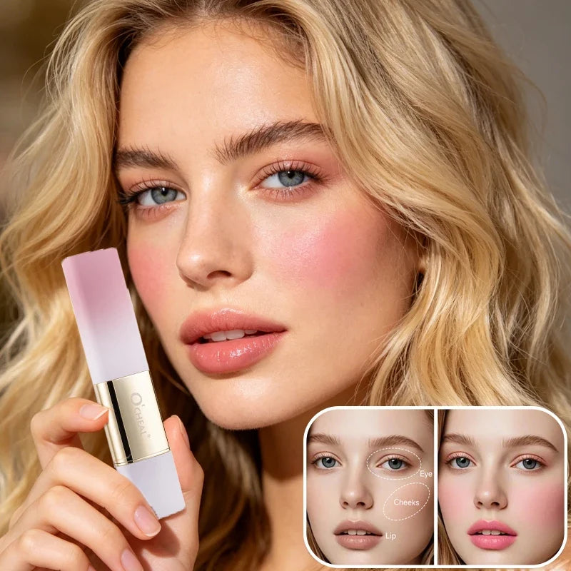 Waterproof Powder Blush Stick – Long-Lasting Natural Finish