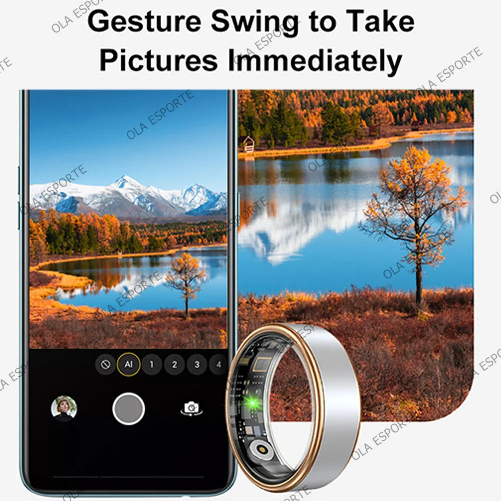 Smart Ring 2025 GPS Fitness Tracker – Sleep & Heart Rate Monitor