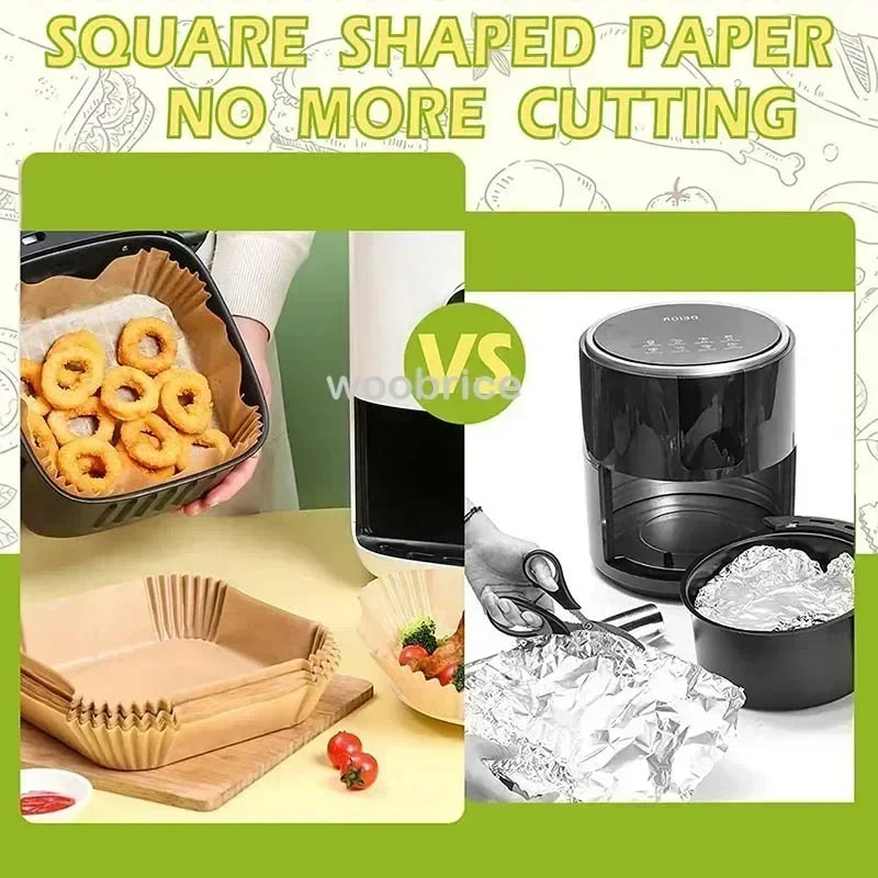 Disposable Air Fryer Parchment Liners | Non-Stick Baking Paper