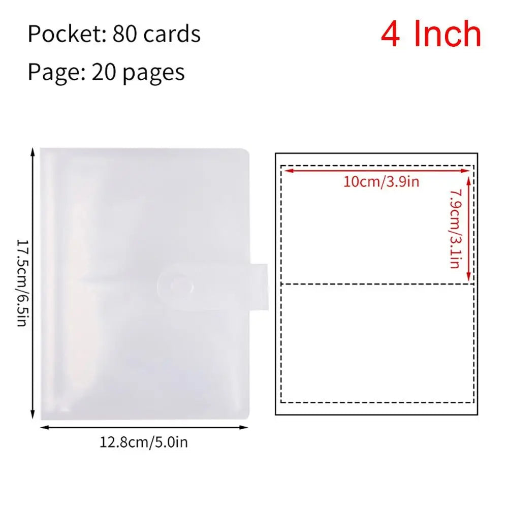 Photo Card Album 80/160 Slots – PVC Photocard Holder 3–7 Inch