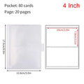 Photo Card Album 80/160 Slots – PVC Photocard Holder 3–7 Inch