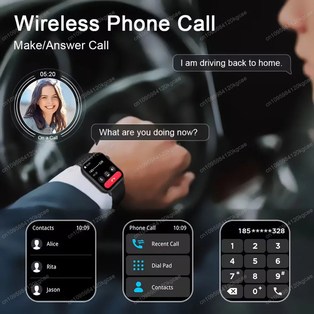 2026 Smart Watch Voice Calling Health Monitor IP68 Water Resistance