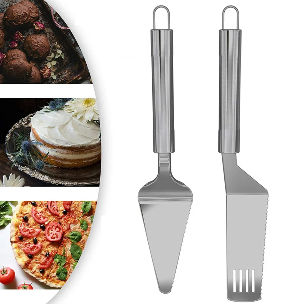 Stainless Steel Pie Server, Cake Cutter & Pizza Spatula