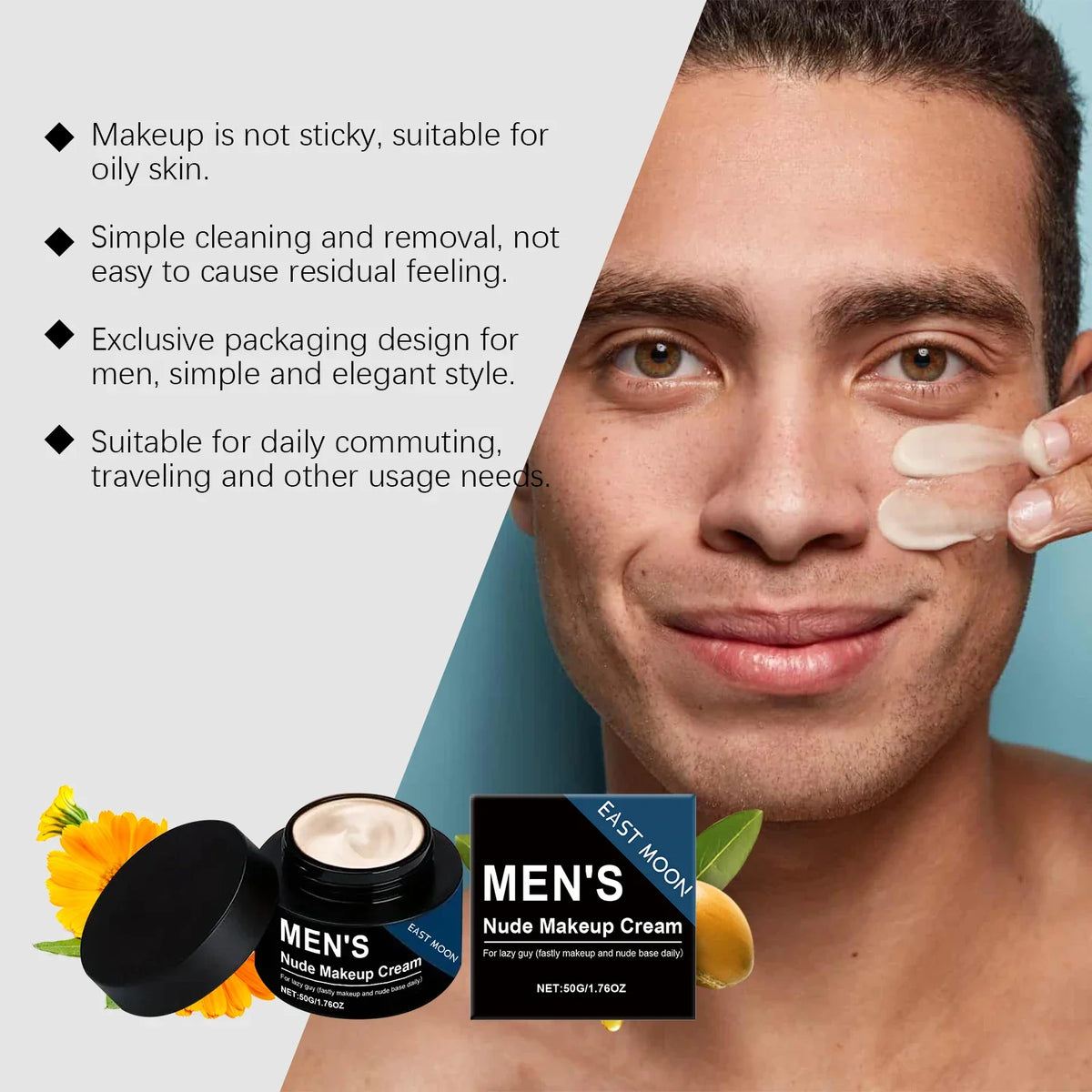 Men's BB Cream – Matte, Oil-Free, Long-Lasting Coverage