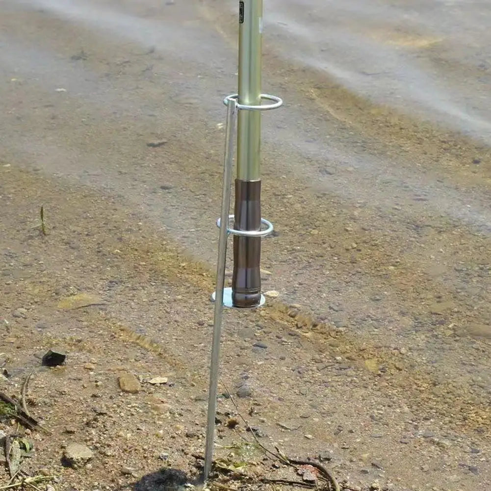 Stainless Steel Fishing Rod Holder Ground Plug Stand 30/37/47cm