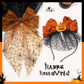 2-Pack Halloween Pumpkin & Spider Web Headbands | Party Props