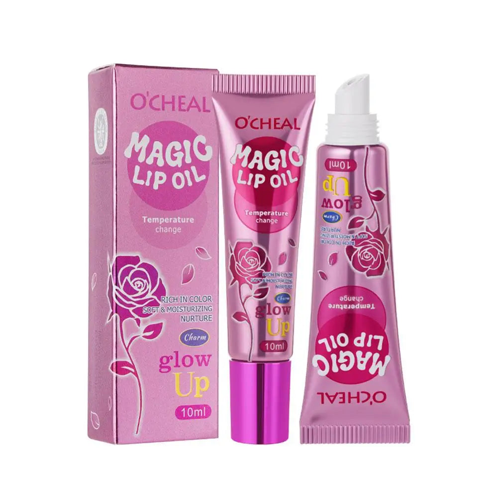 O'CHEAL Magic Color-Changing Lip Oil – Plumping & Moisturising