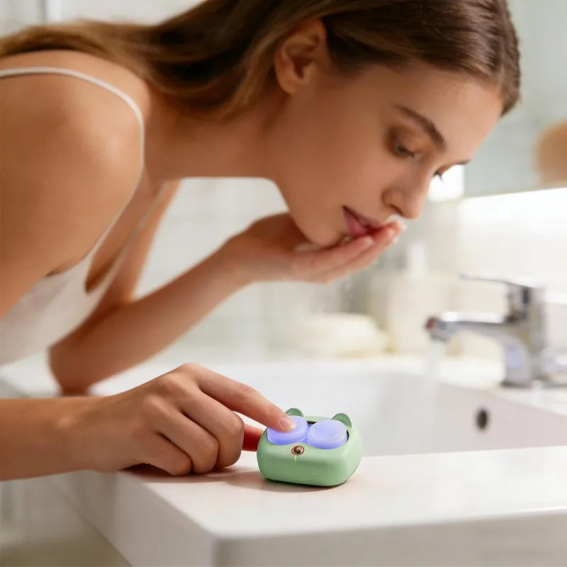 Ultrasonic Contact Lens Cleaner – 3 Mode Portable Mini Tool