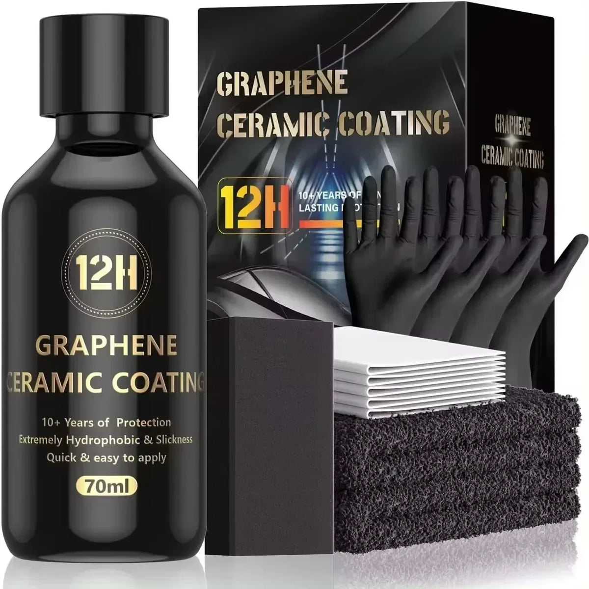 Graphene Ceramic Coating 20H 12H Self Healing UV Track Technology Car