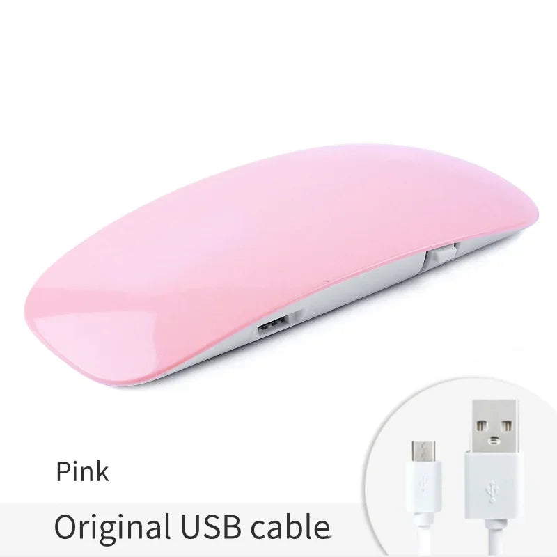 6W UV LED Nail Lamp 2-Pack – Portable USB Gel Nail Dryer