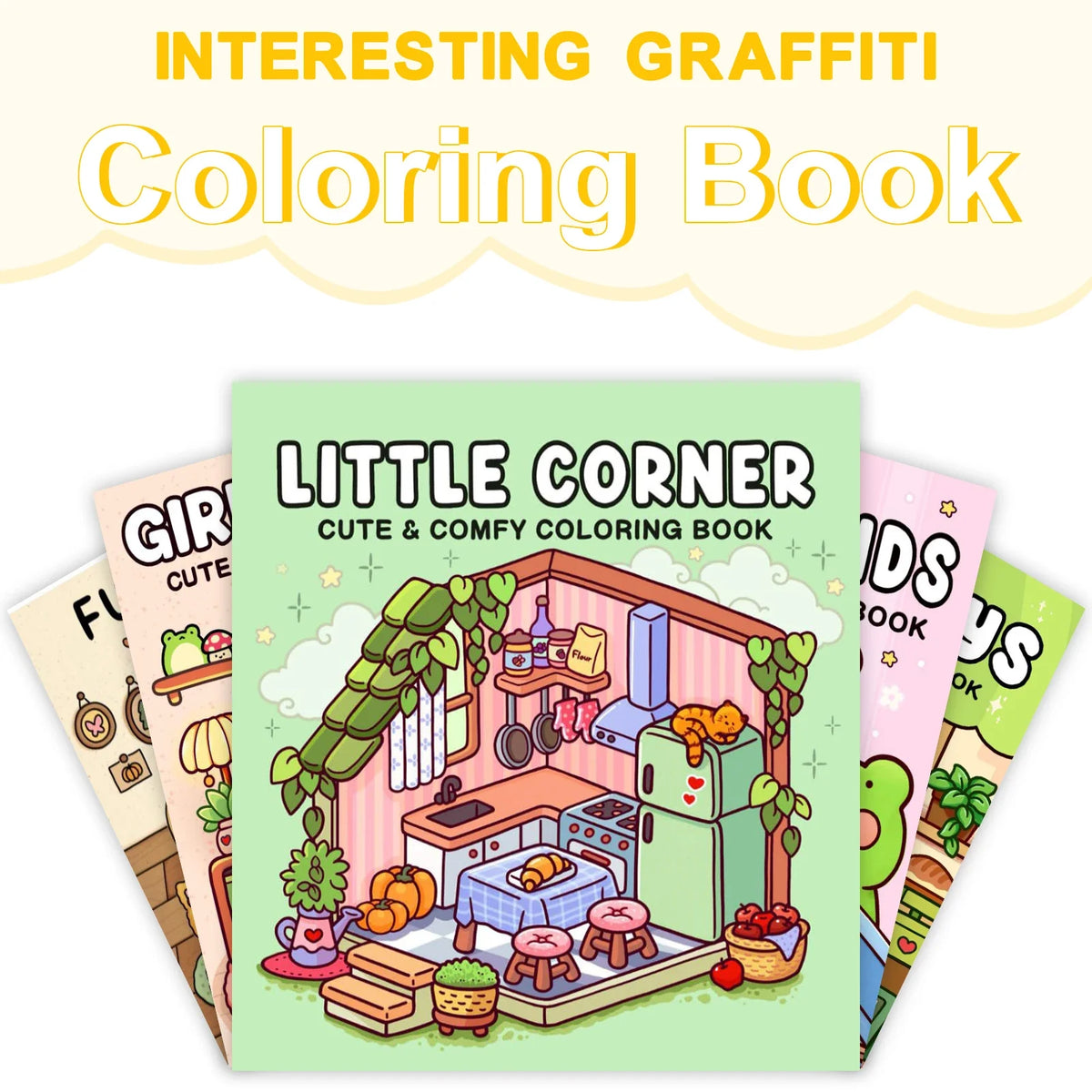 Adorable Creatures Cozy Coloring Books Relaxation Hygge Moments Fun