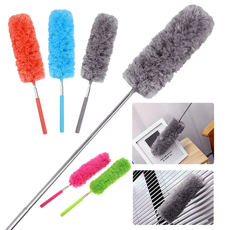 Retractable Duster Stainless Steel Long Handle Dusting Brush Car