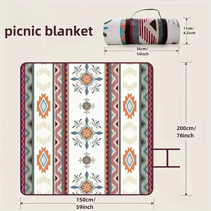 Portable Waterproof Picnic Blanket – Foldable Camping Mat