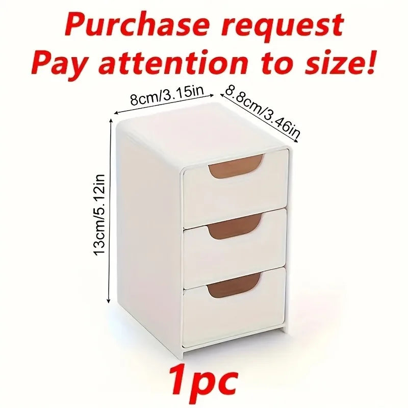Mini Chic 3-Tier Drawer Organizer Desk Perfect Office Supplies