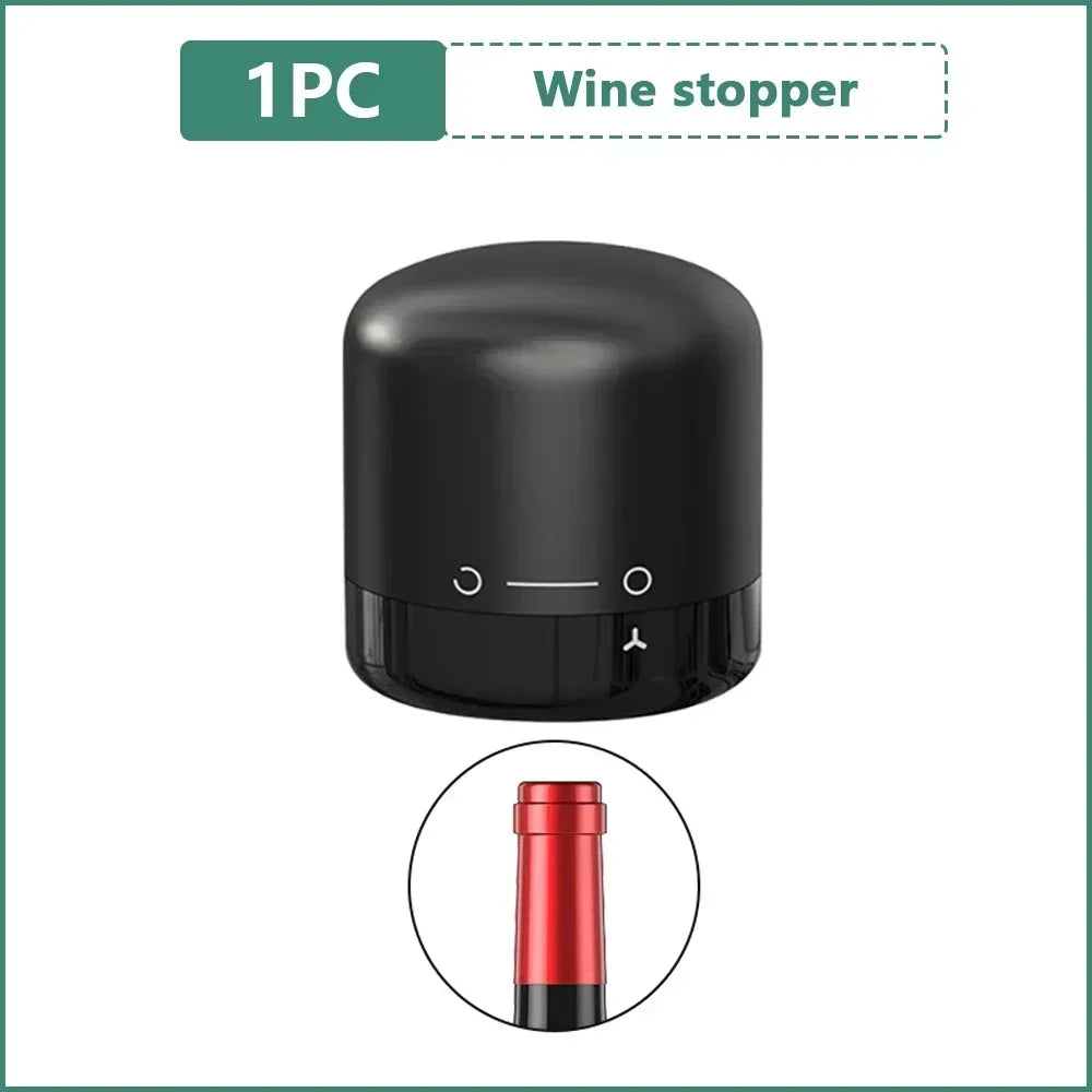 Silicone Wine & Champagne Bottle Stopper | Reusable Vacuum Seal